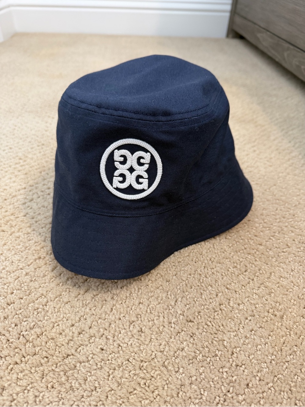 G/FORE  Navy White Reveraible Bucket Hat with Logo Patch